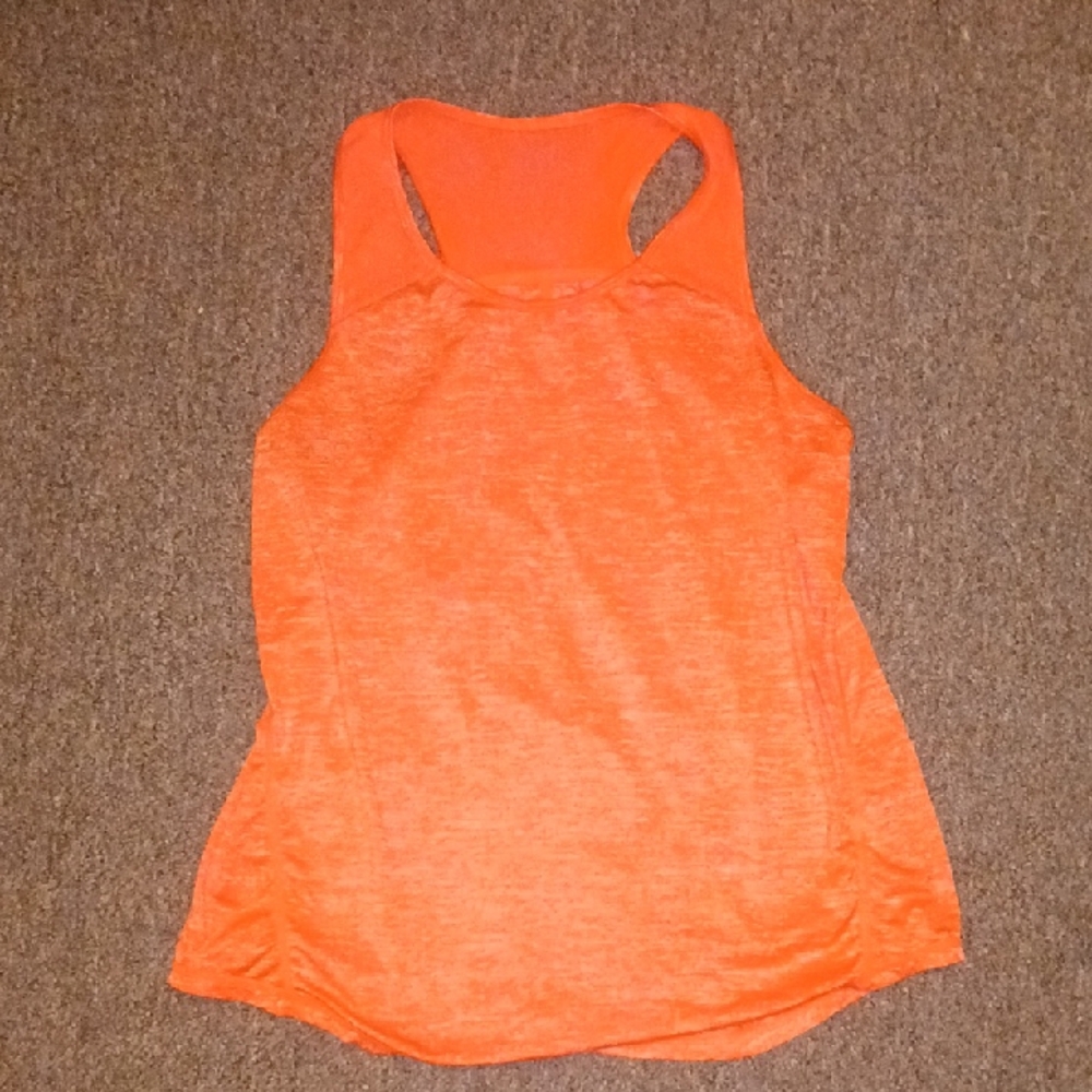 Women's Orange Sleeveless Top